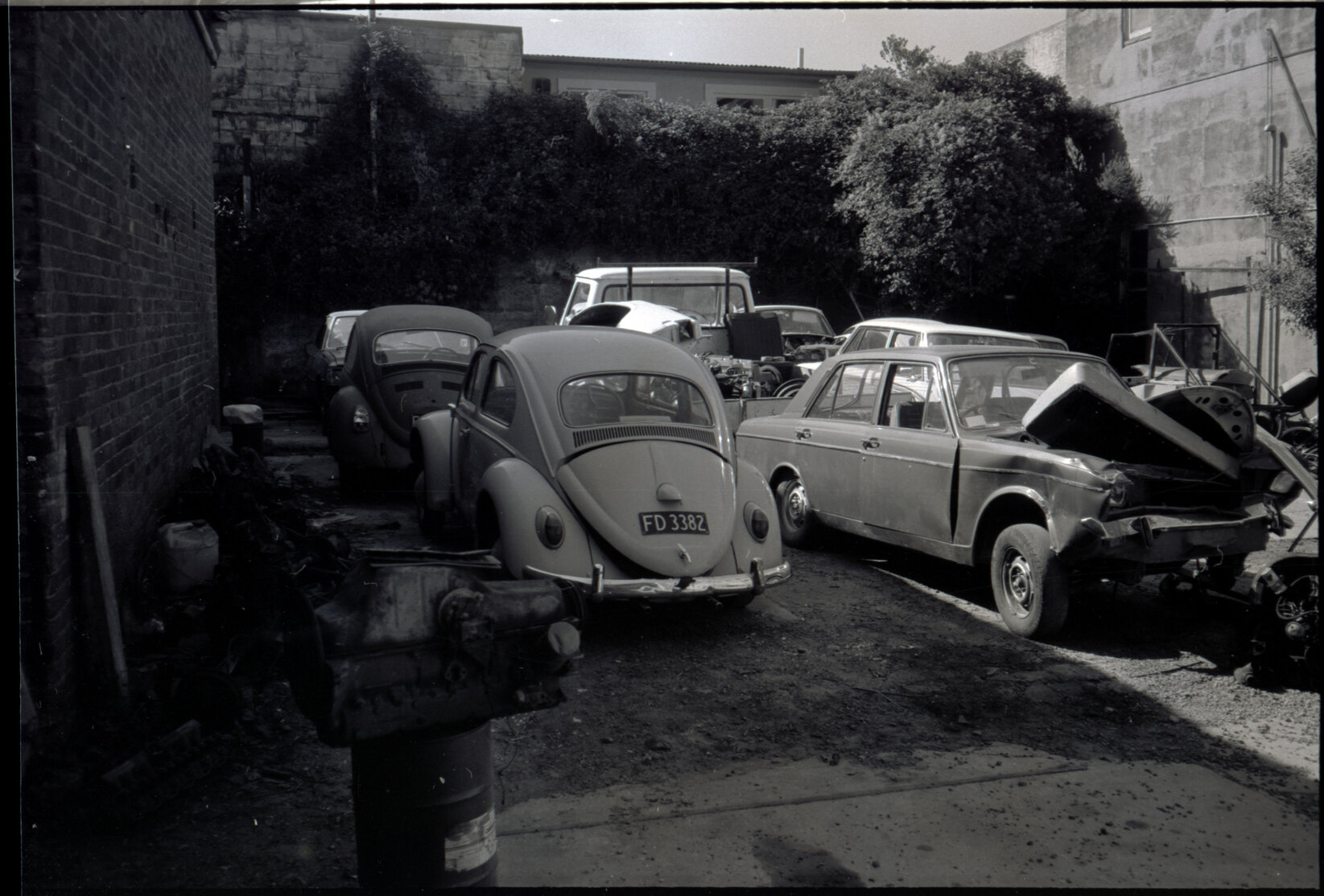 Derelict vehicles and parked cars