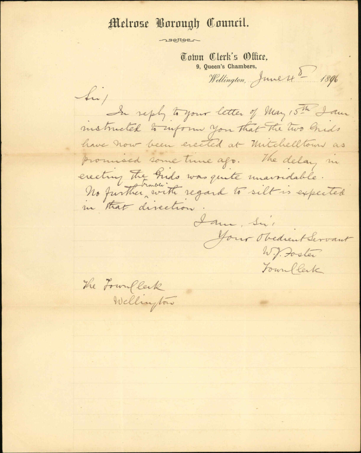 Grids at Mitchelltown - Town Clerk, Melrose