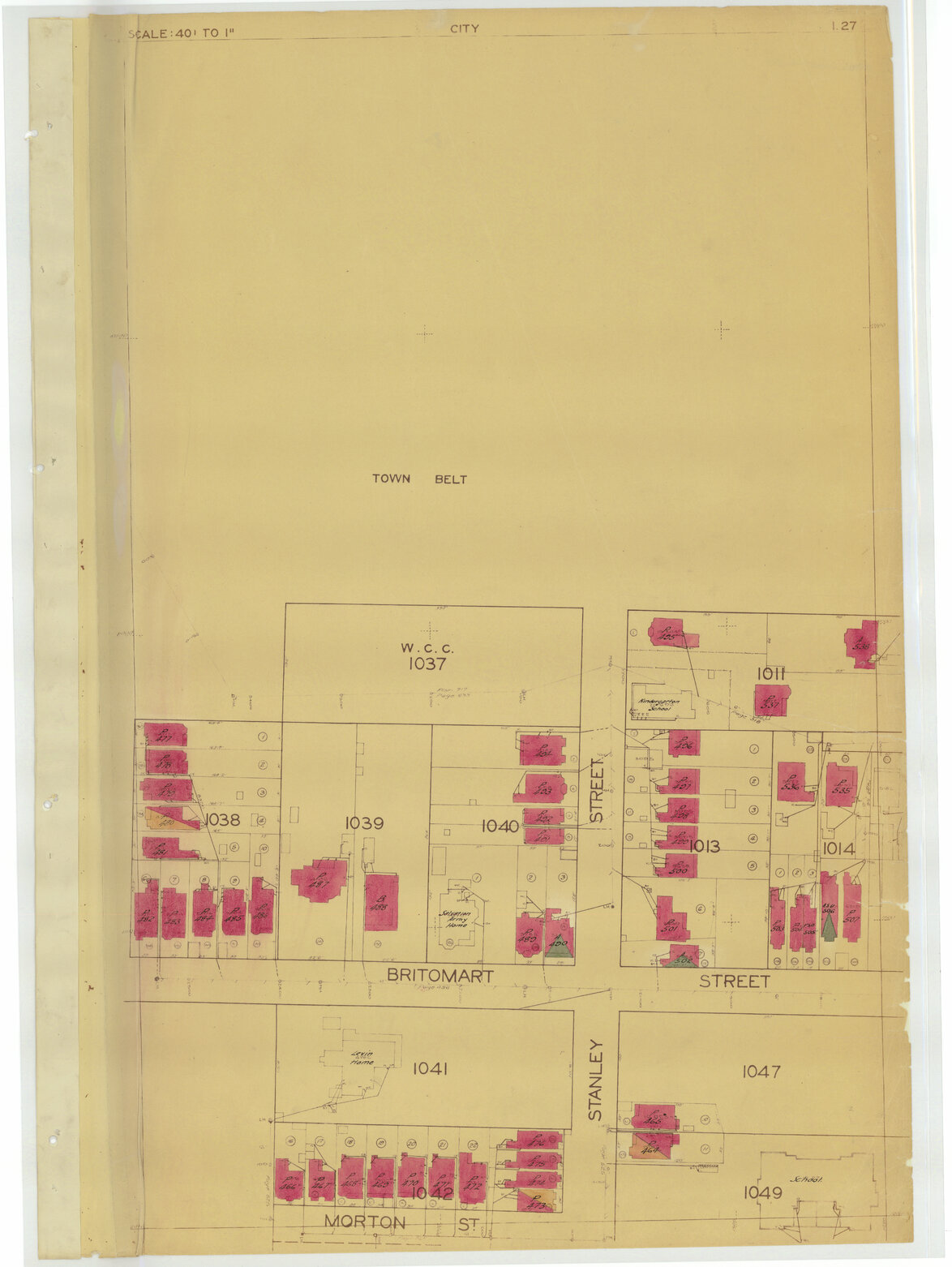 1937 Housing Survey, sheet I27