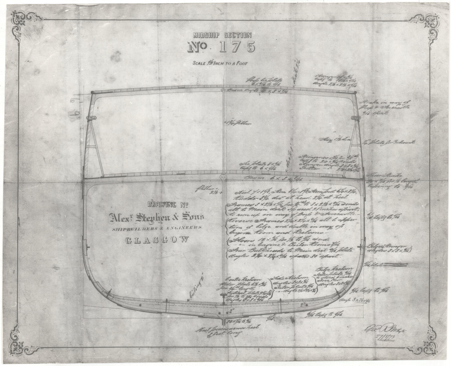 [SS Bruce], midship section