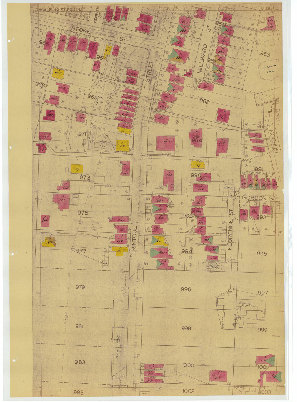 1937 Housing Survey, sheet J29