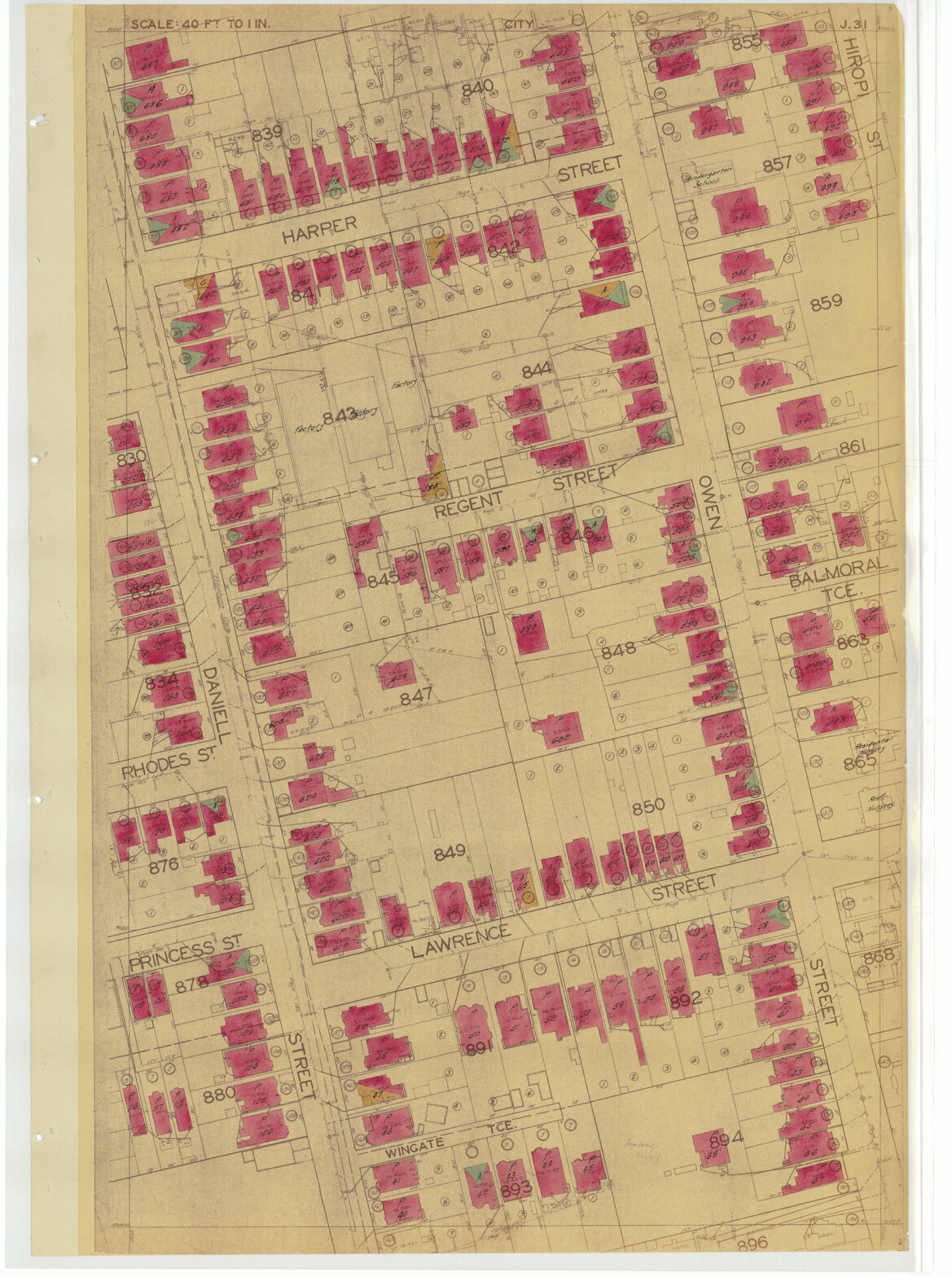 1937 Housing Survey, sheet J31
