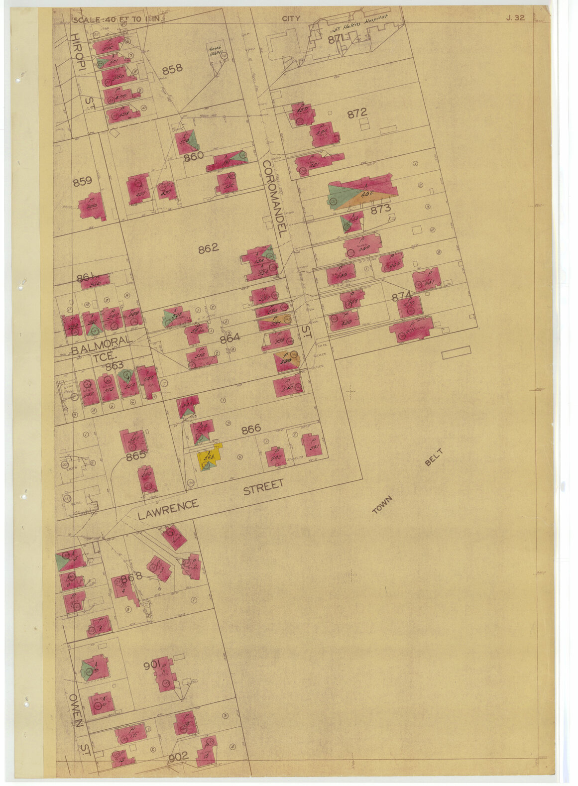 1937 Housing Survey, sheet J32