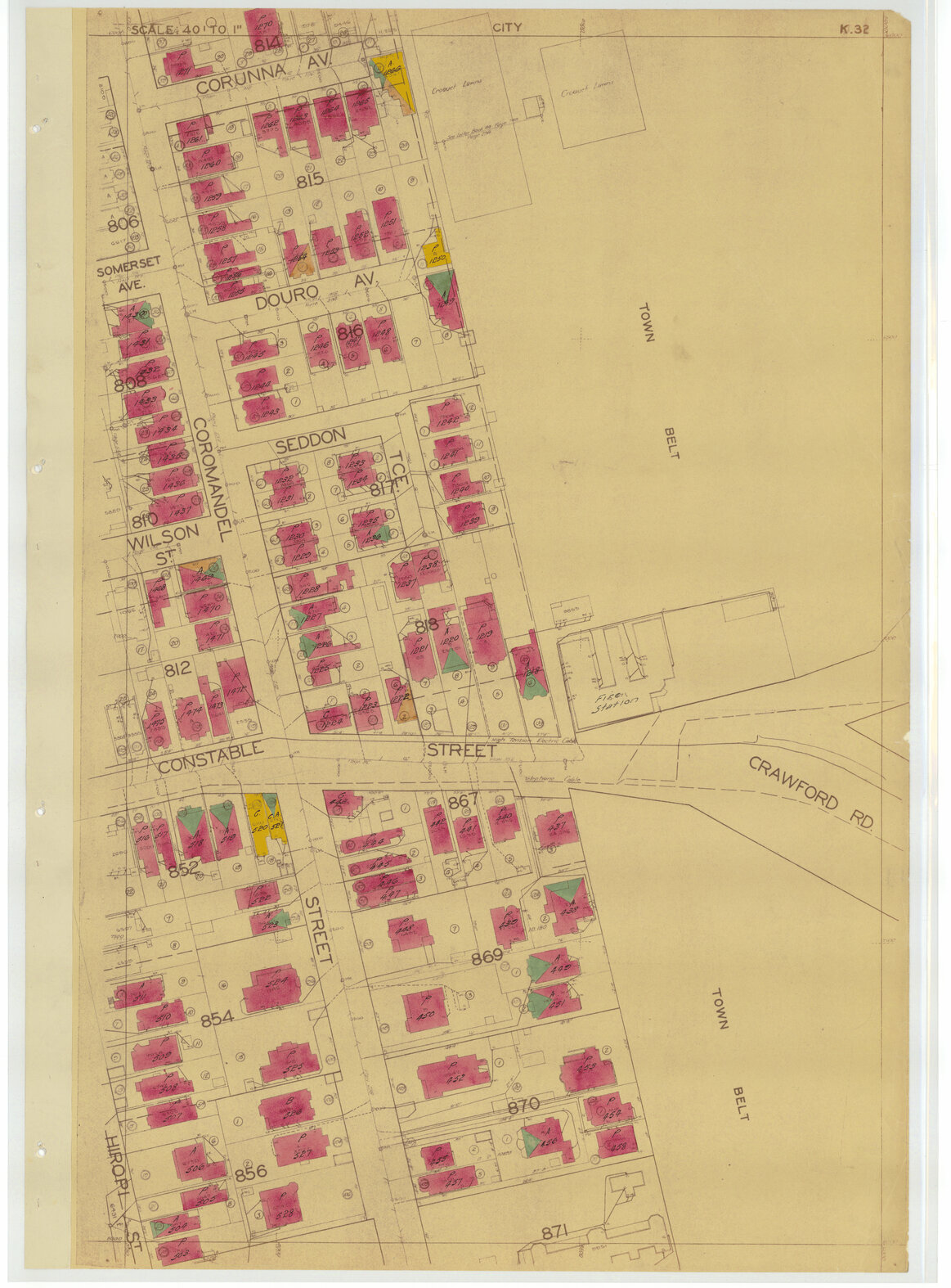 1937 Housing Survey, sheet K32