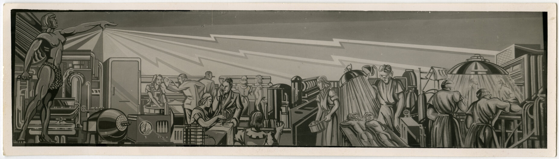 Panel used at Centennial Exhibition by Electric Power Board and Supply Authority