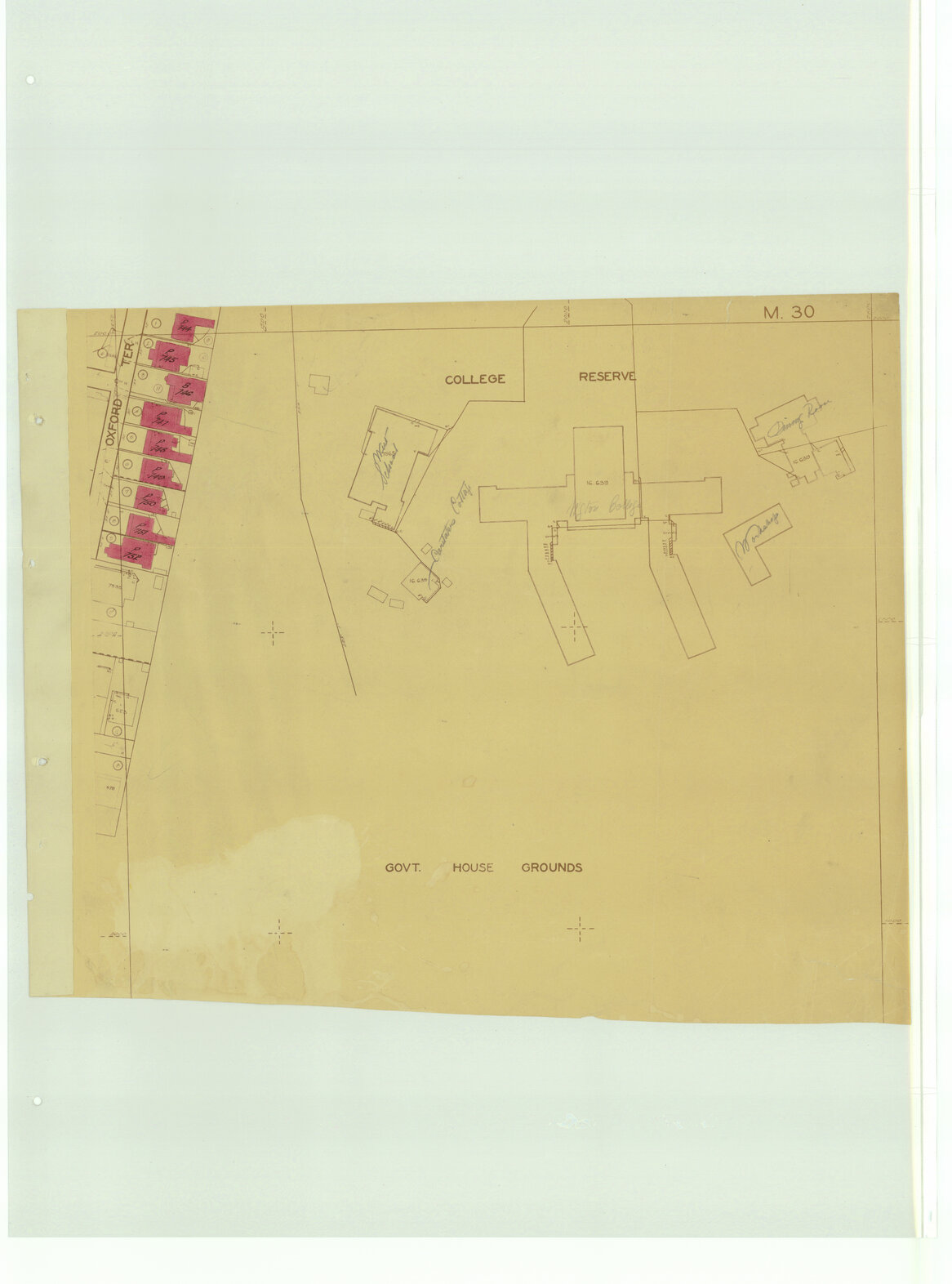 1937 Housing Survey, sheet M30