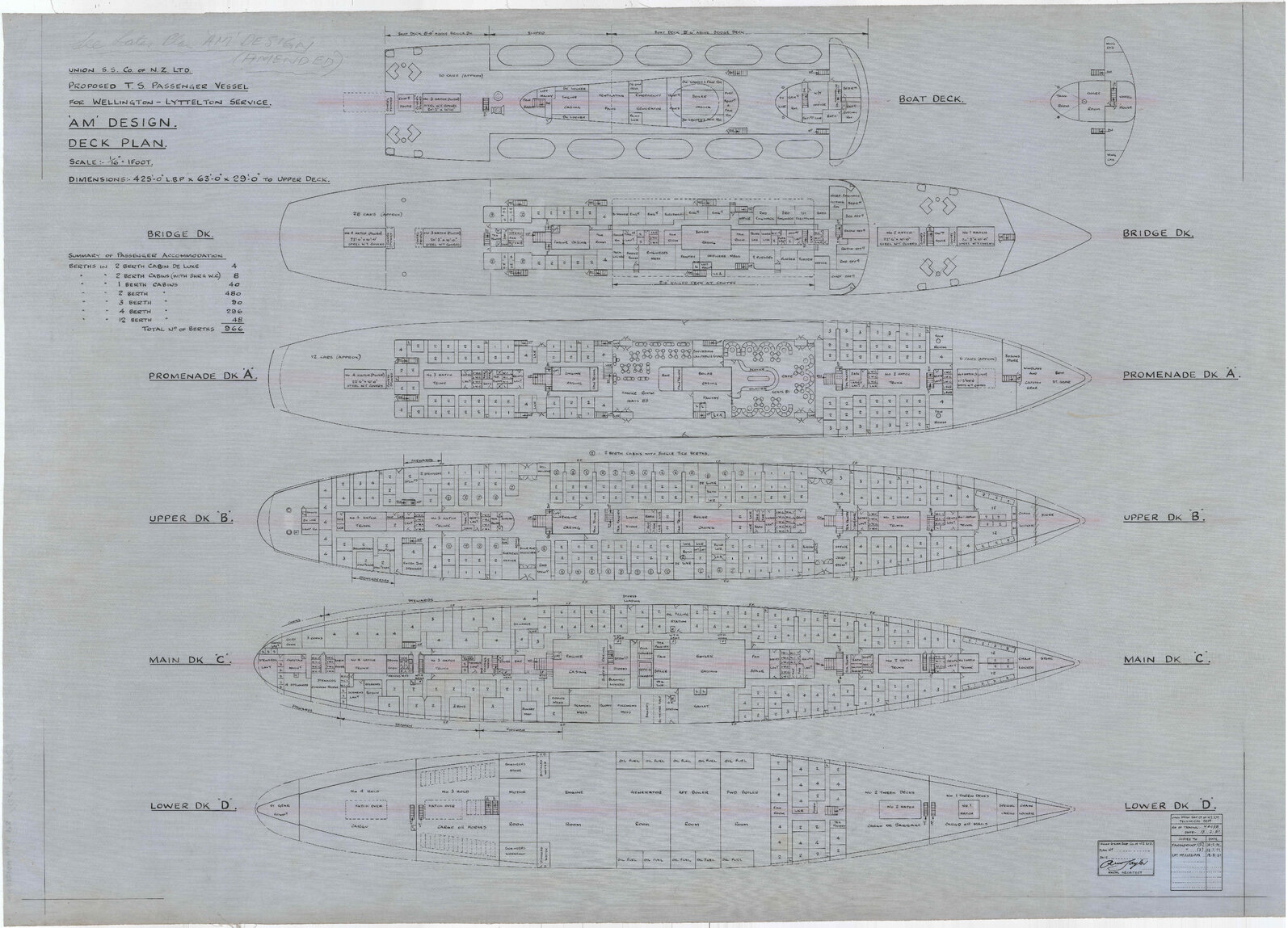 [TEV Maori] 'AM' design, deck plan