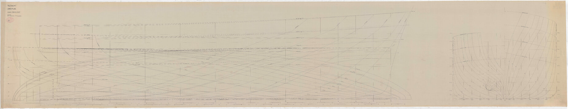 TEV Maori, lines plan