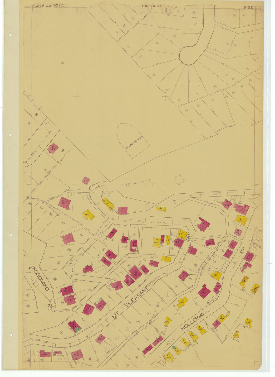1937 Housing Survey, sheet P22