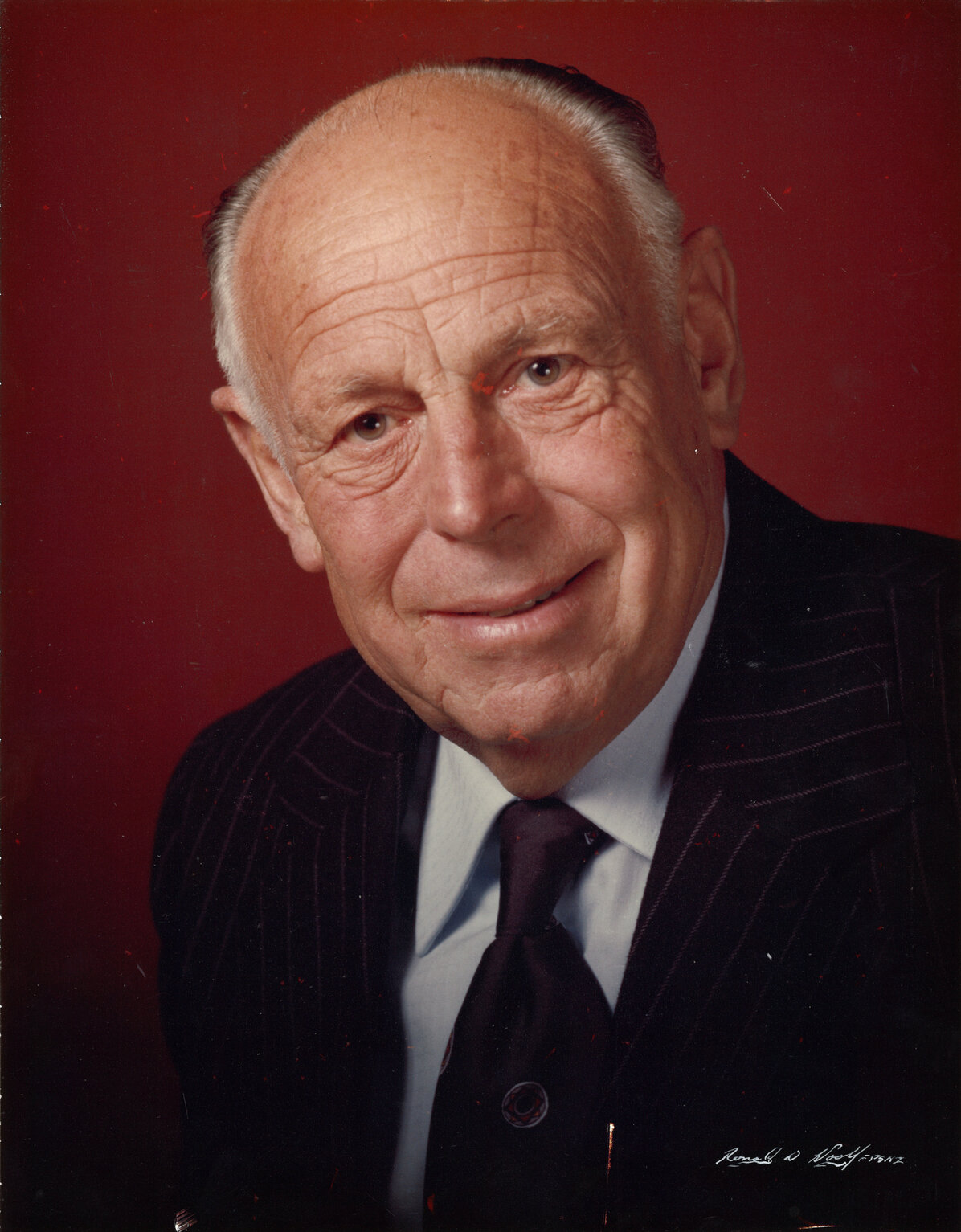 A L George, President of the Wellington Show Association, 1974-1980