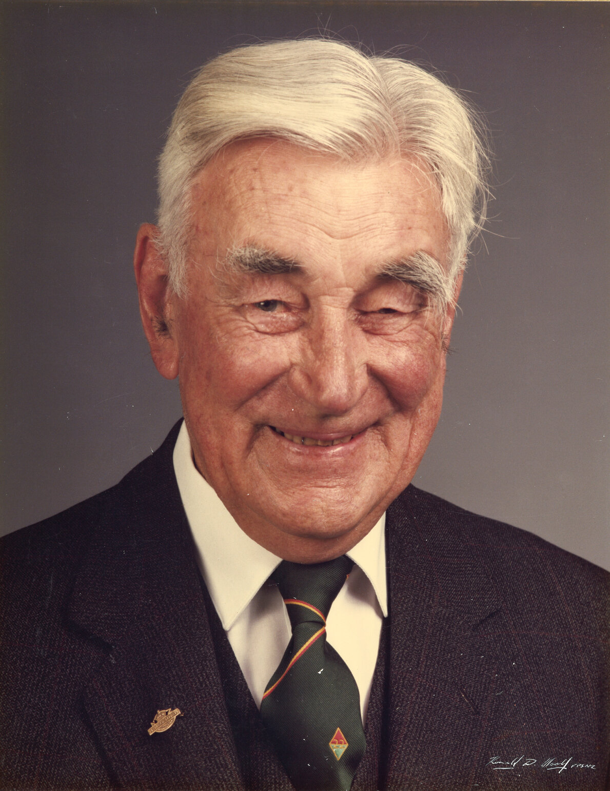 Sir Hamilton Mitchell, President of the Wellington Show Association, 1980-1985