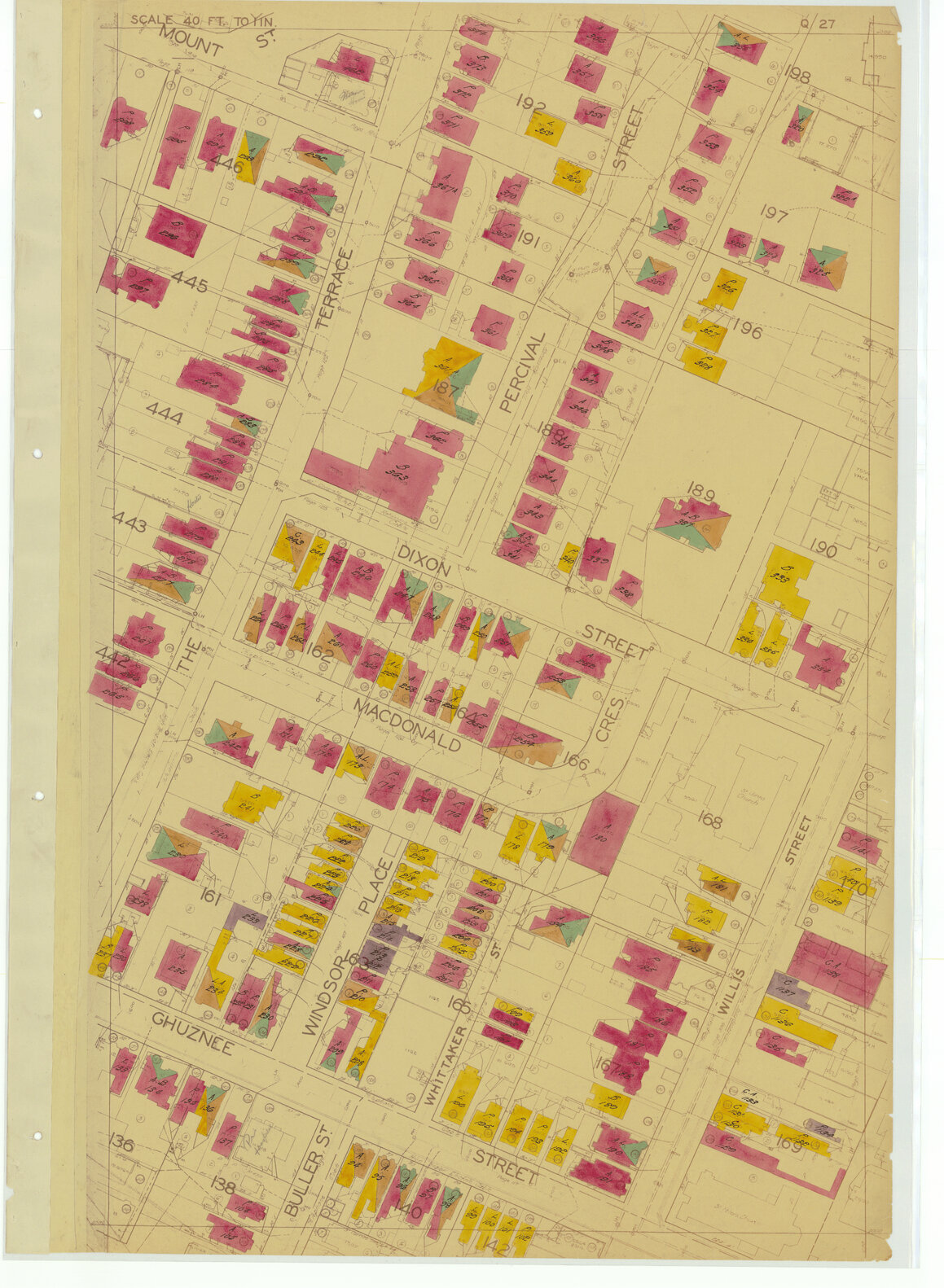 1937 Housing Survey, sheet Q27