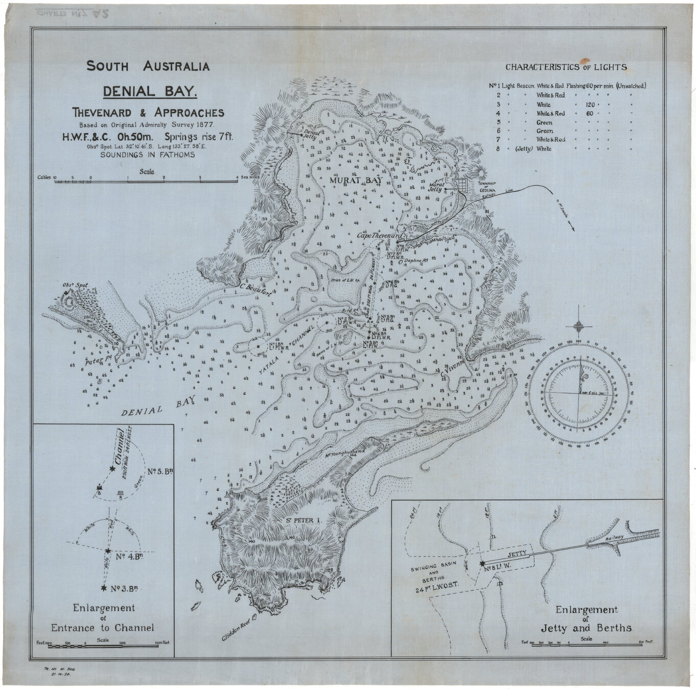 Denial Bay, South Australia, Thevenard and approaches