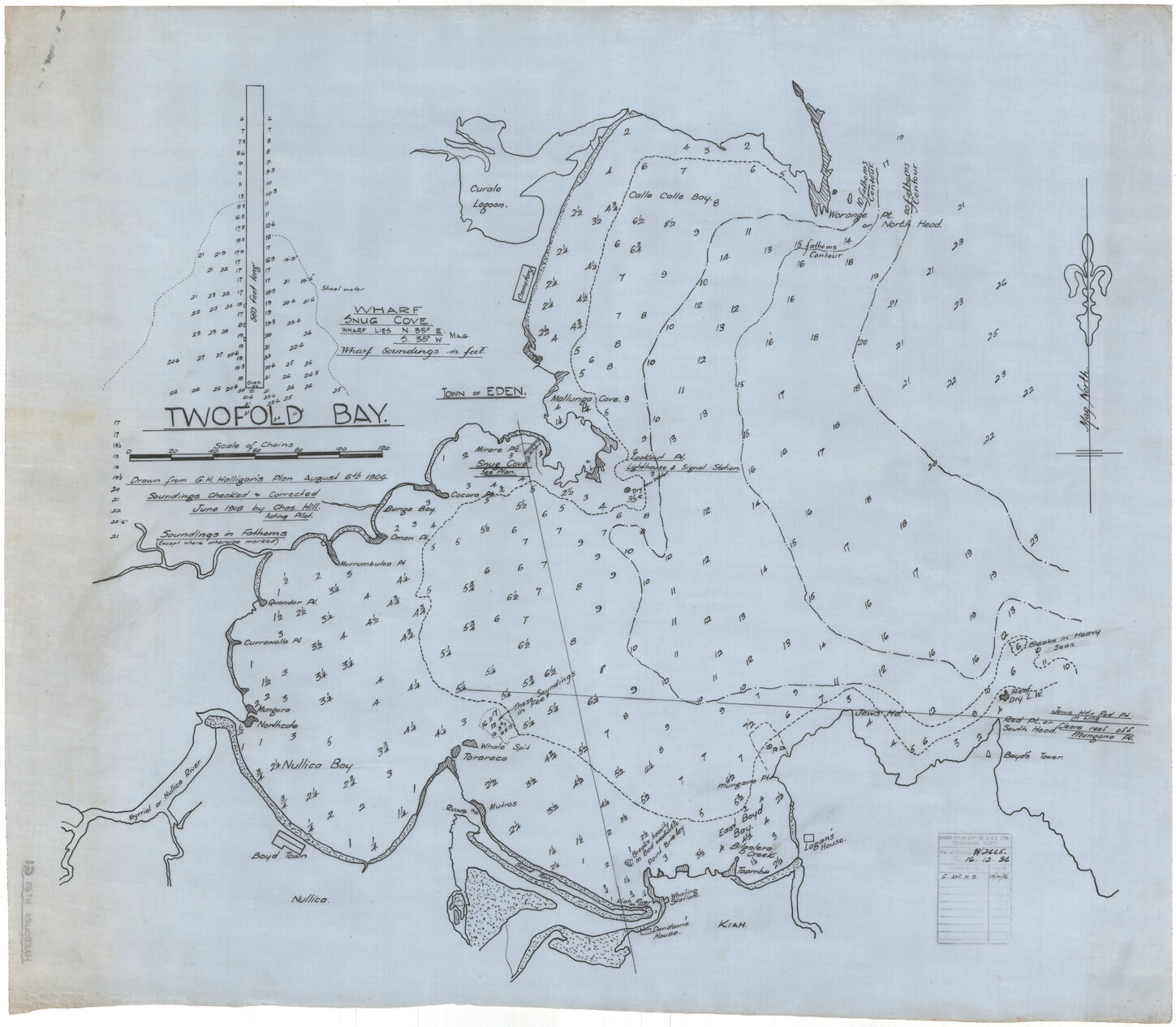 Southerland (No. 1) dock, sketch showing outline of entrance