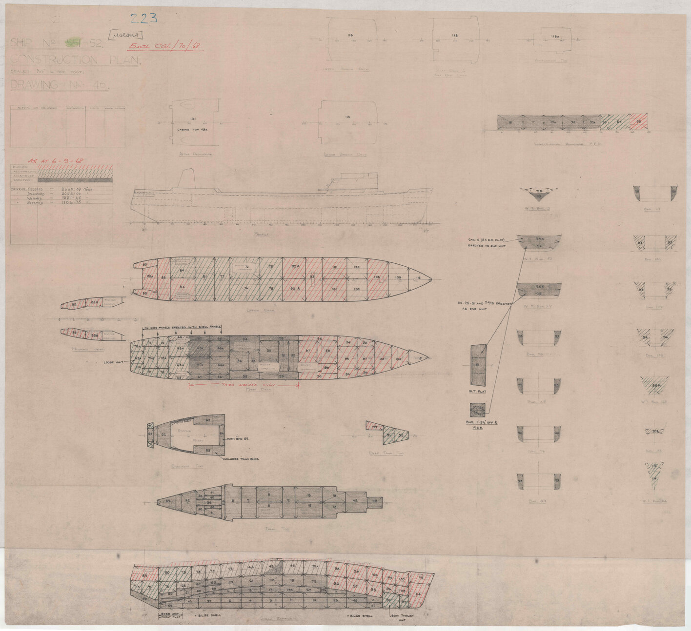[TSMV Marama], construction plan