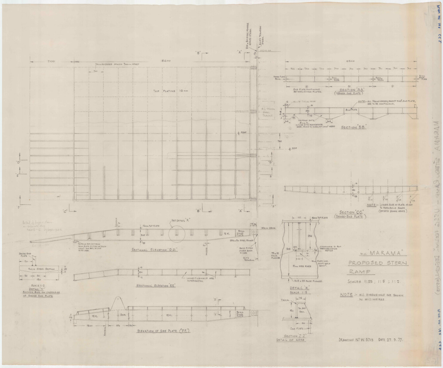 TSMV Marama, proposed stern ramp