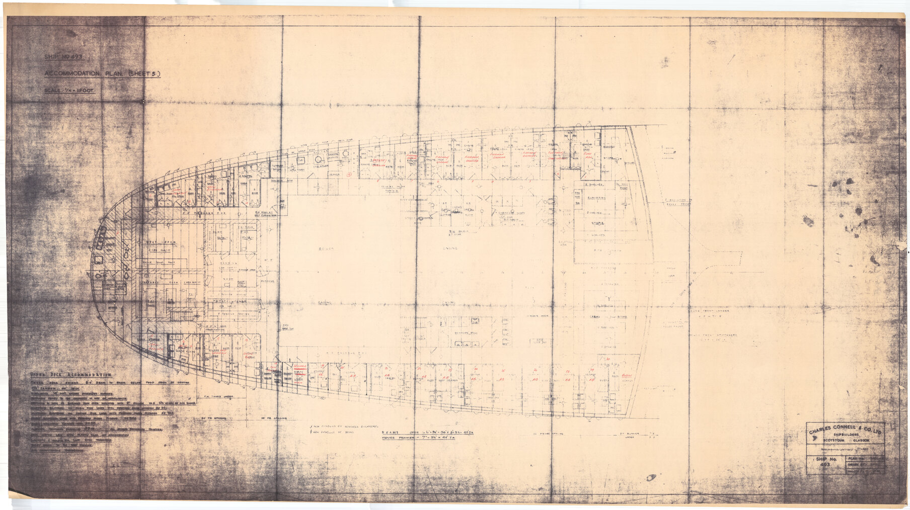[Erne STS], upper deck accommodation plan, sheet 5