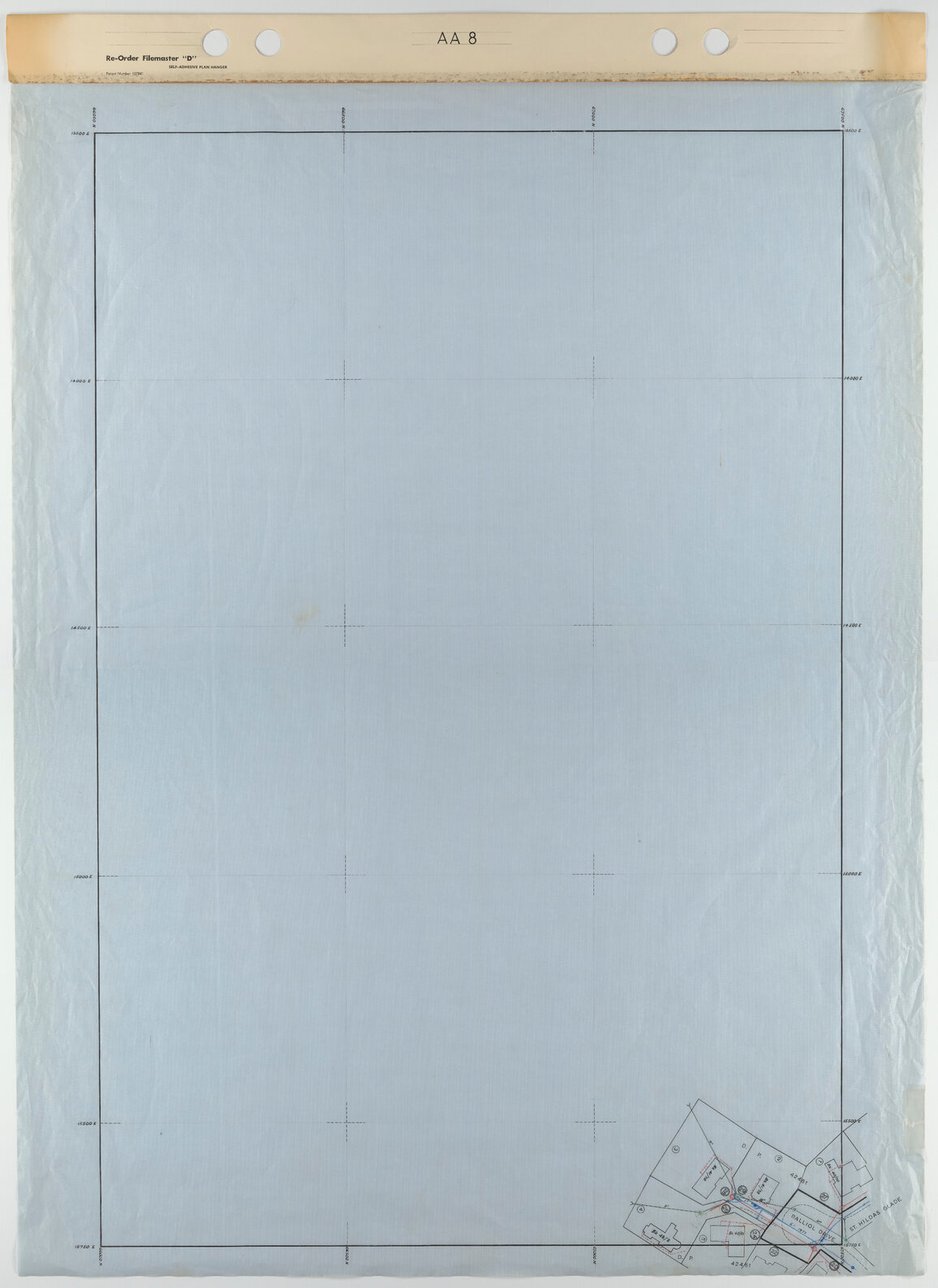 Tawa 40 Foot to an Inch Record Sheet, sheet AA8