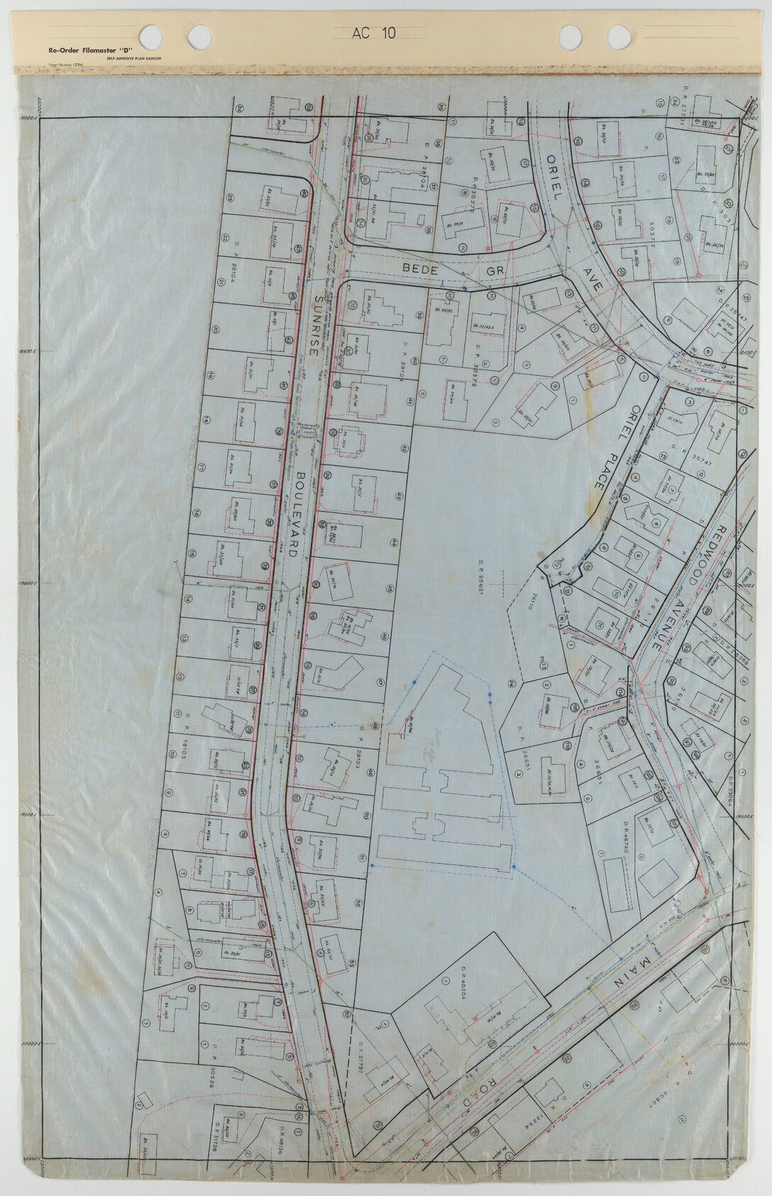 Tawa 40 Foot to an Inch Record Sheet, sheet AC10