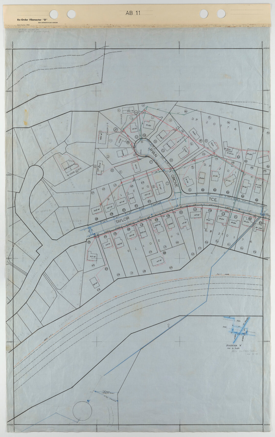 Tawa 40 Foot to an Inch Record Sheet, sheet AB11 