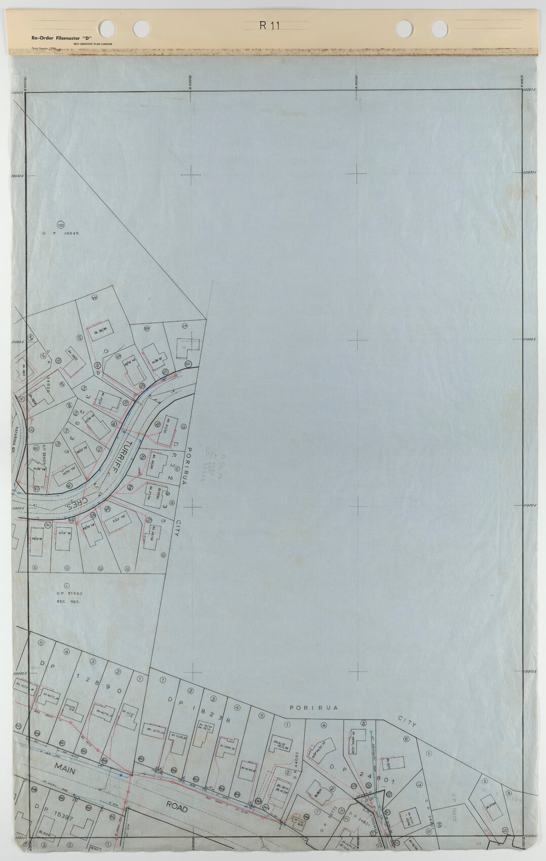 Tawa 40 Foot to an Inch Record Sheet, sheet R11