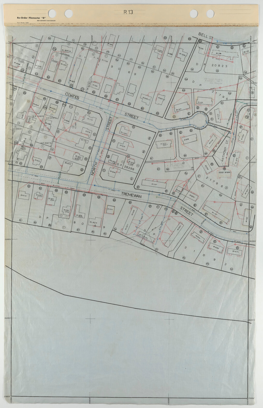 Tawa 40 Foot to an Inch Record Sheet, sheet R13