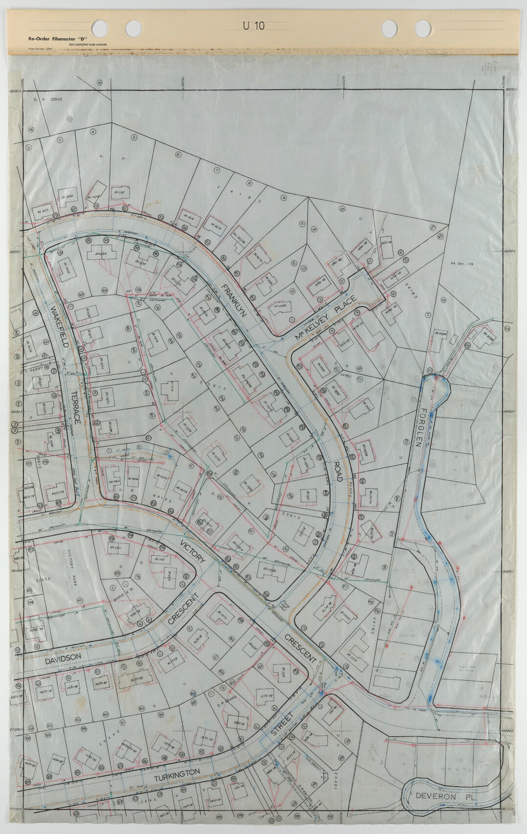 Tawa 40 Foot to an Inch Record Sheet, sheet U10