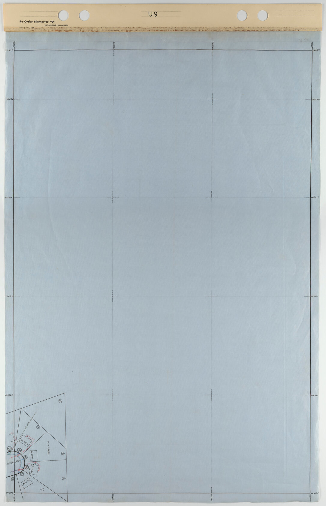 Tawa 40 Foot to an Inch Record Sheet, sheet U9