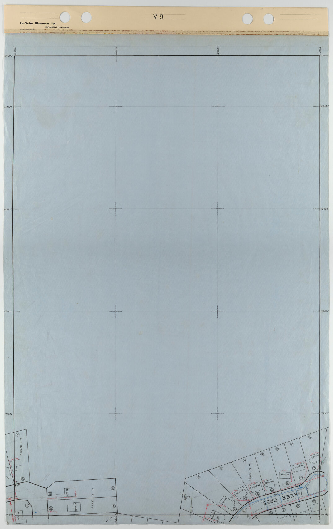 Tawa 40 Foot to an Inch Record Sheet, sheet V9