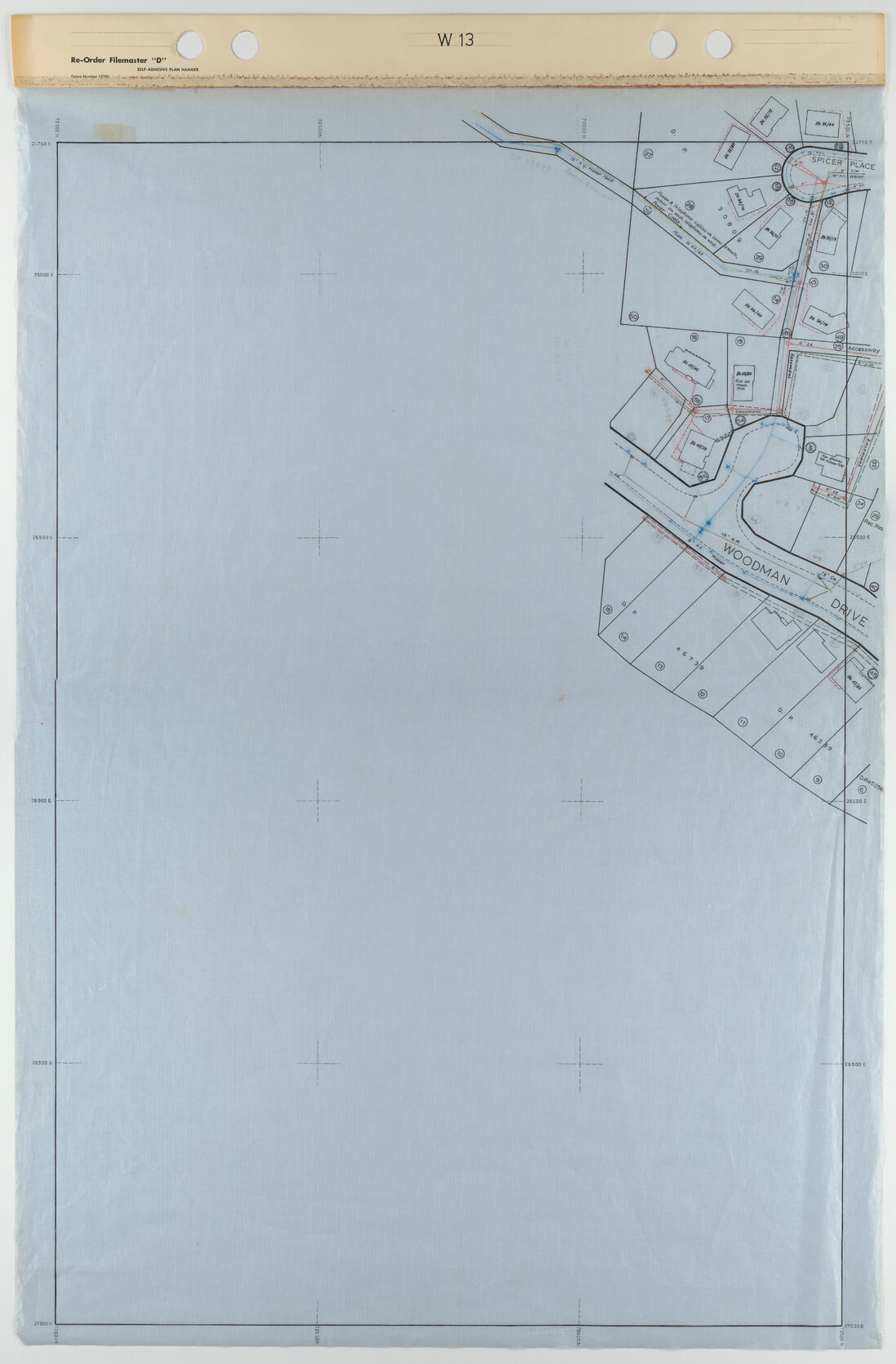 Tawa 40 Foot to an Inch Record Sheet, sheet W13