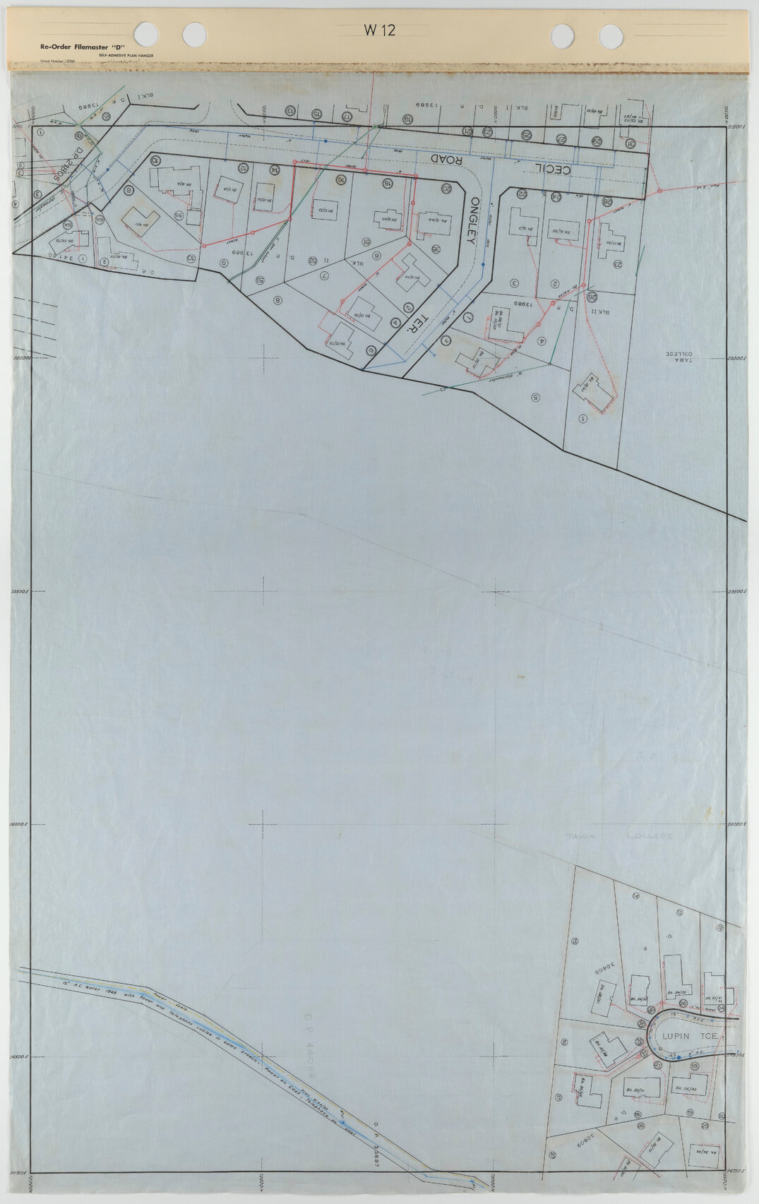 Tawa 40 Foot to an Inch Record Sheet, sheet W12