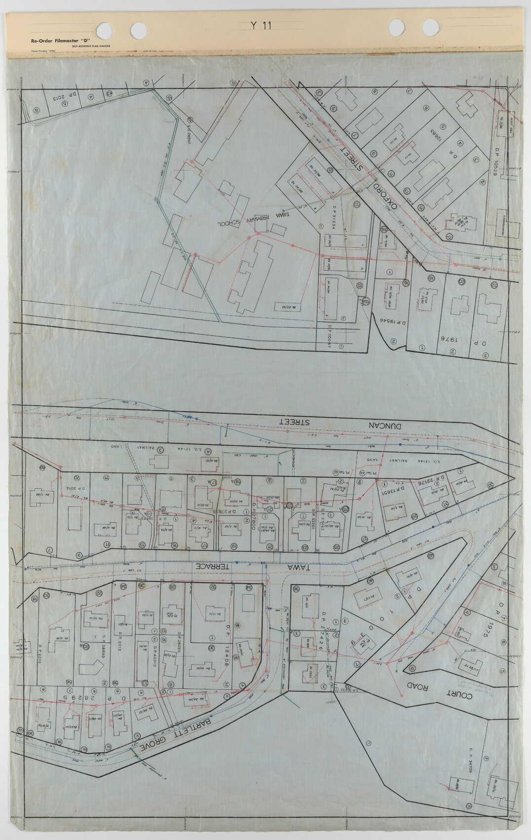 Tawa 40 Foot to an Inch Record Sheet, sheet Y11
