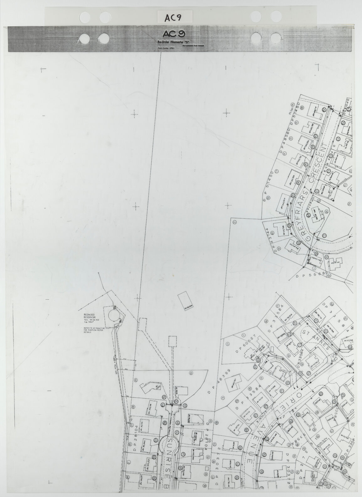 Tawa 1 to 500 Footprint map, Sheet AC9