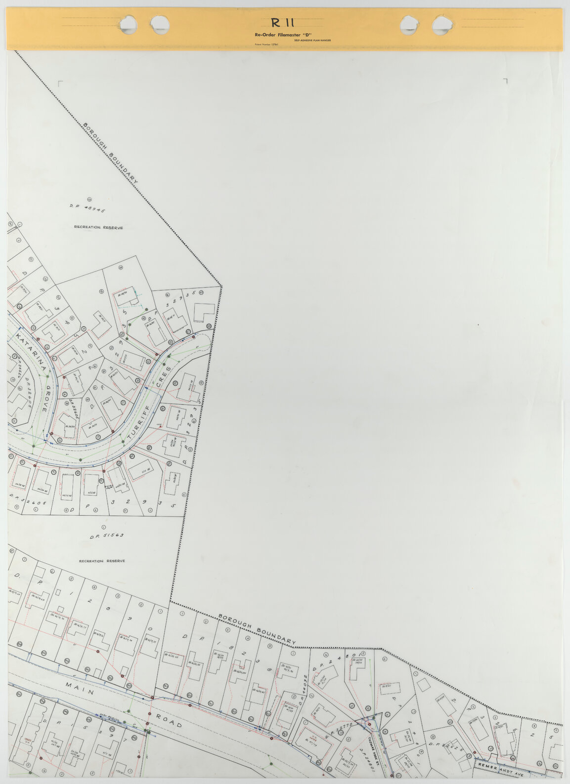 Tawa 1 to 500 Footprint map, Sheet R11
