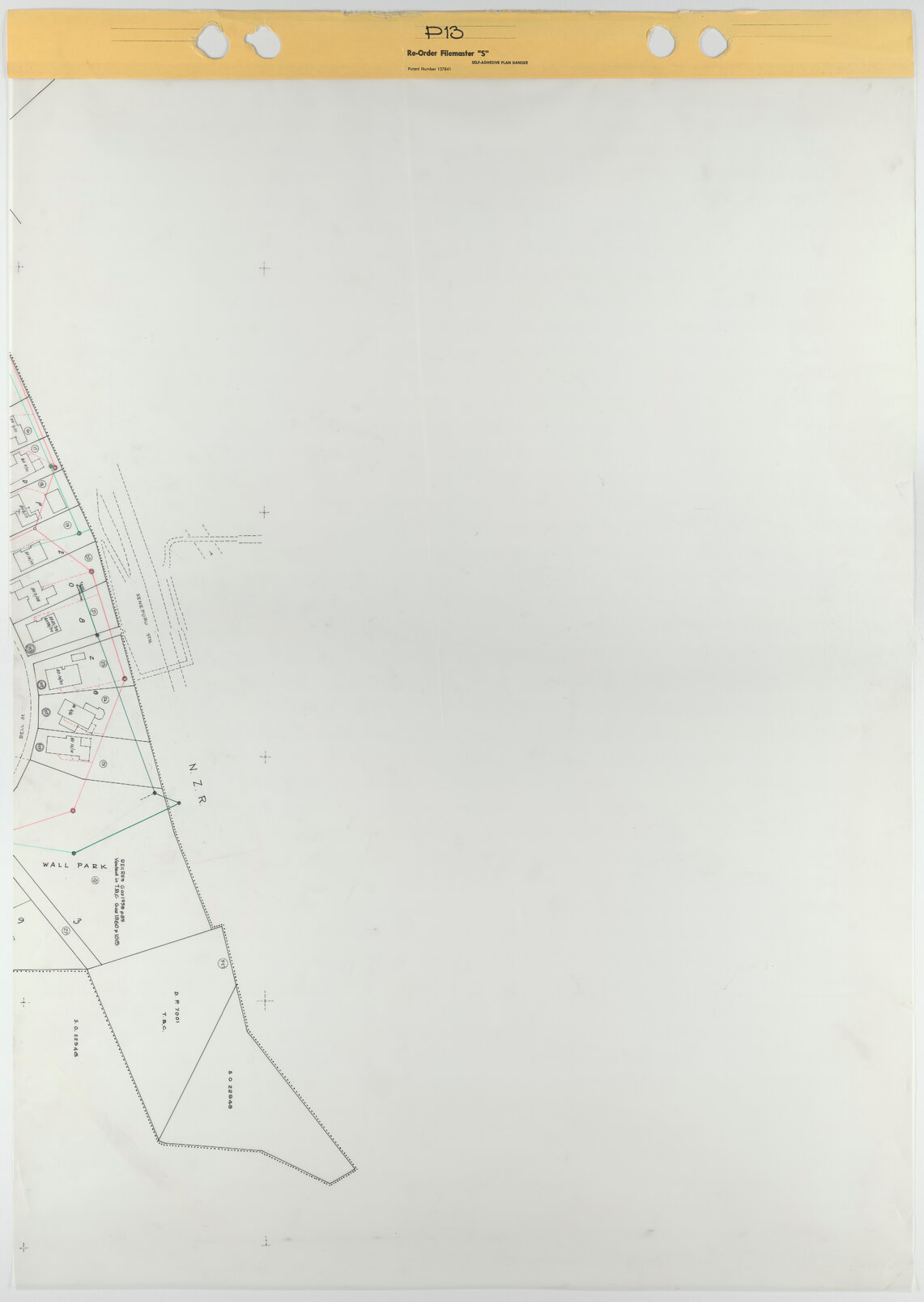 Tawa 1 to 500 Footprint map, Sheet P13