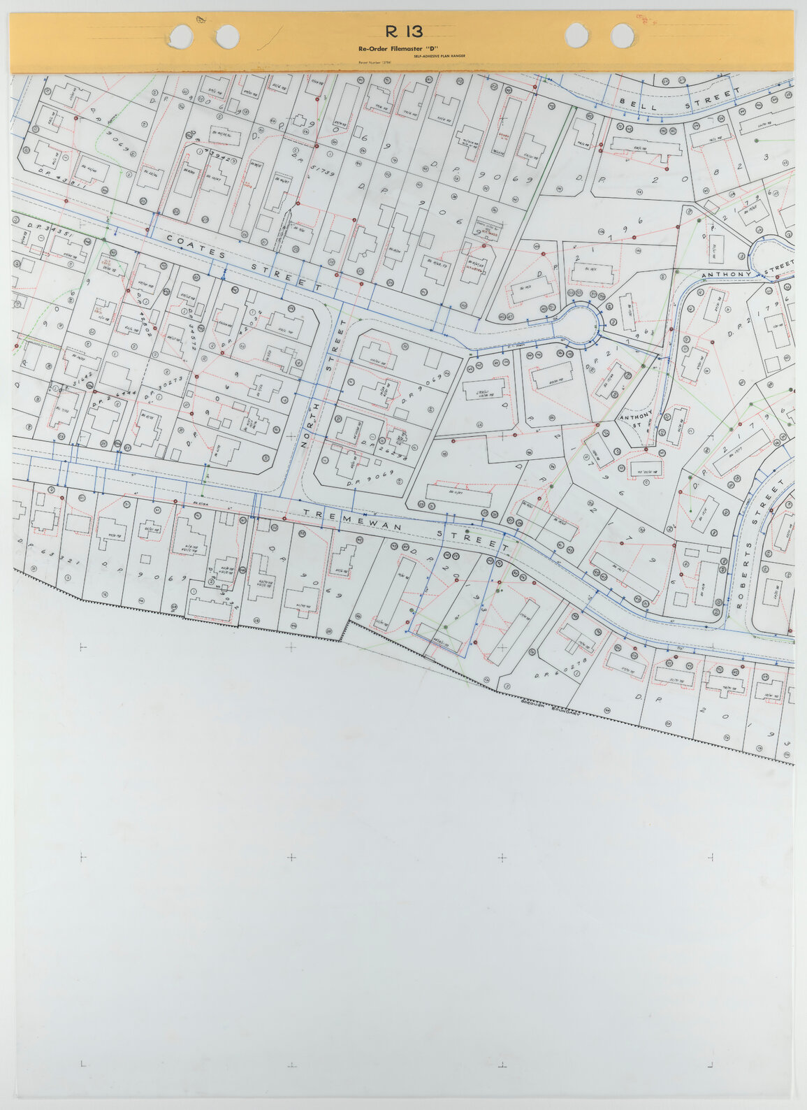 Tawa 1 to 500 Footprint map, Sheet R13
