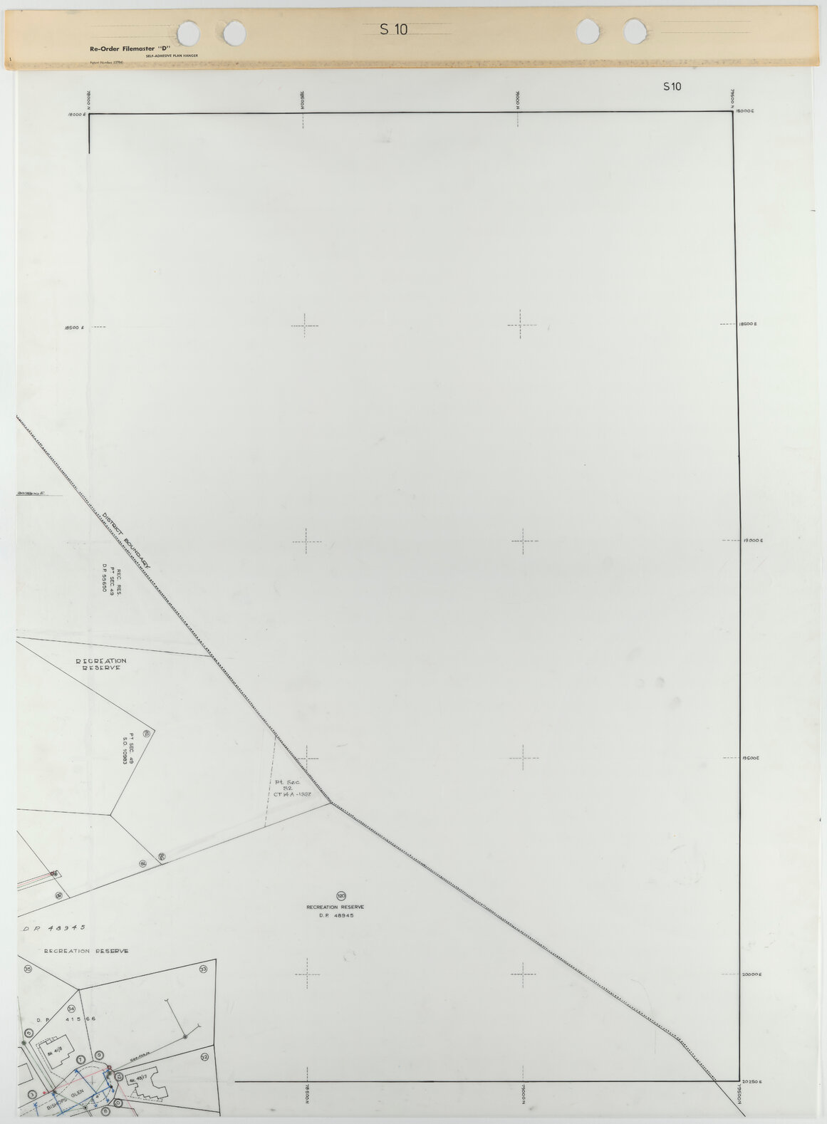 Tawa 1 to 500 Footprint map, Sheet S10