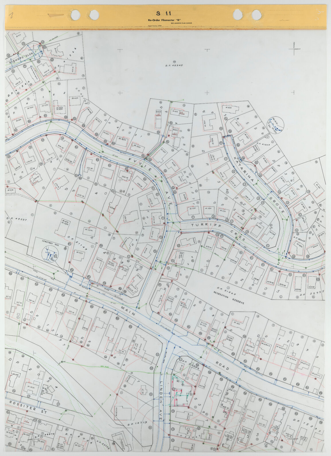 Tawa 1 to 500 Footprint map, Sheet S11