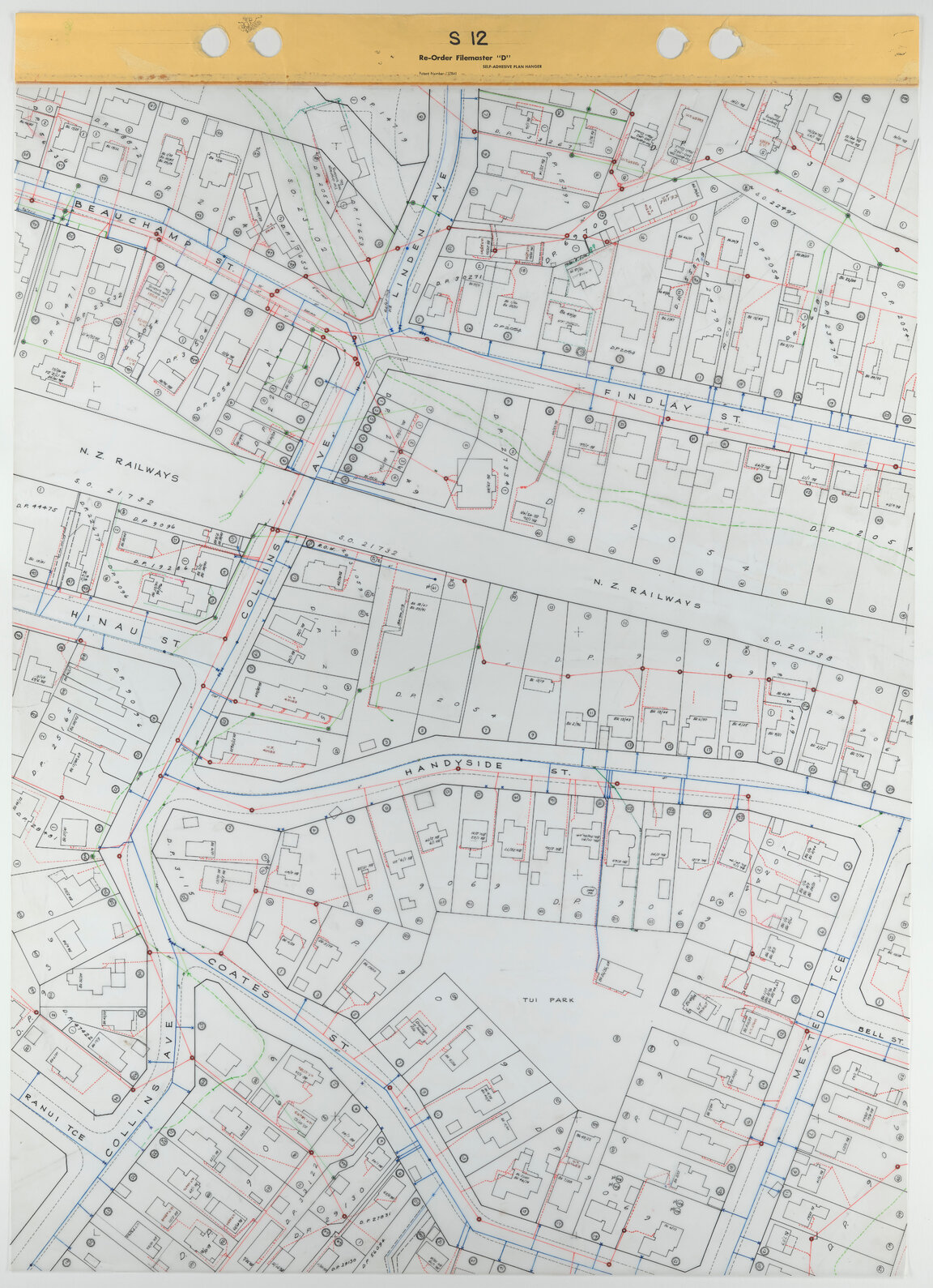 Tawa 1 to 500 Footprint map, Sheet S12