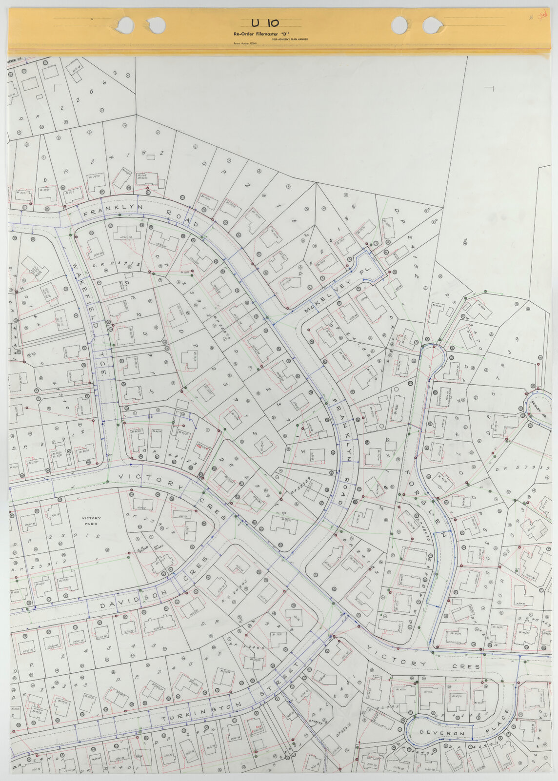 Tawa 1 to 500 Footprint map, Sheet U10