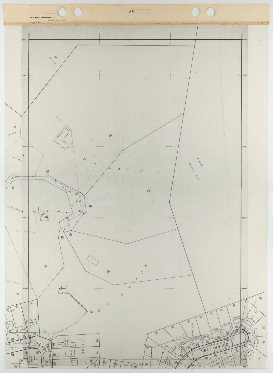 Tawa 1 to 500 Footprint map, Sheet V9