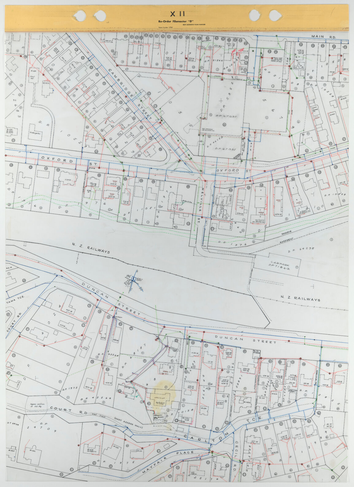 Tawa 1 to 500 Footprint map, Sheet X11