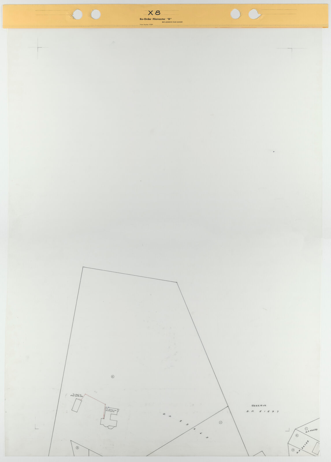 Tawa 1 to 500 Footprint map, Sheet X8