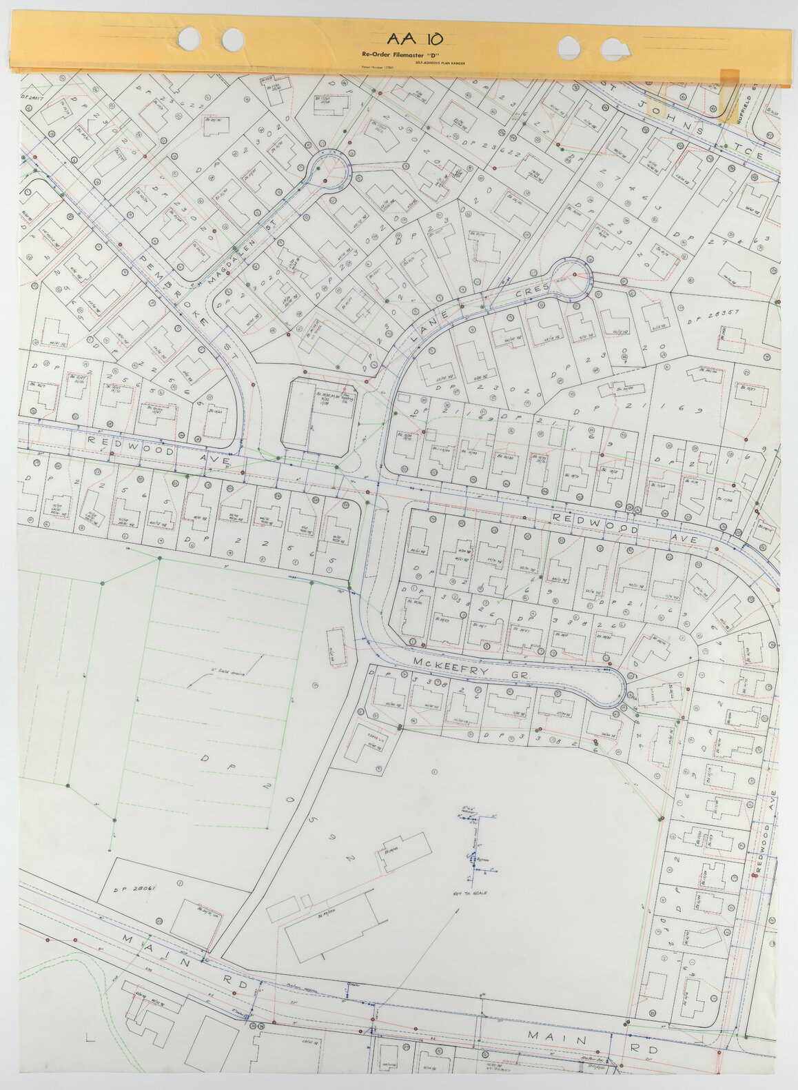 Tawa 1 to 500 Footprint map, Sheet AA10