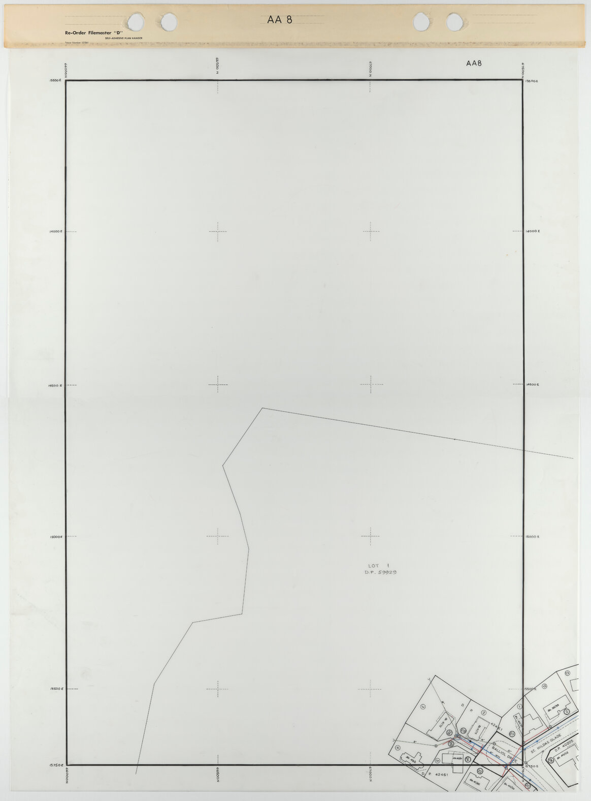 Tawa 1 to 500 Footprint map, Sheet AA8