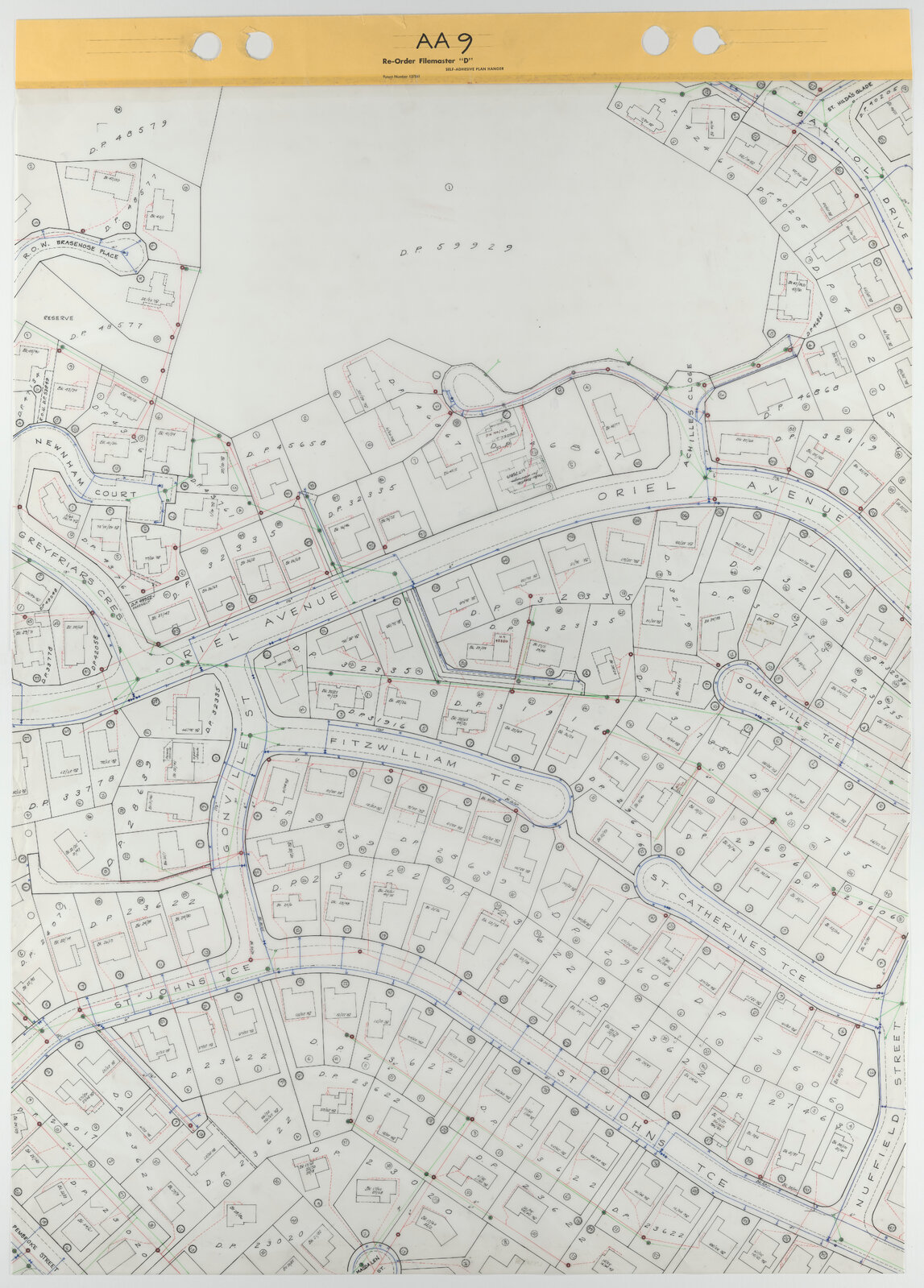 Tawa 1 to 500 Footprint map, Sheet AA9