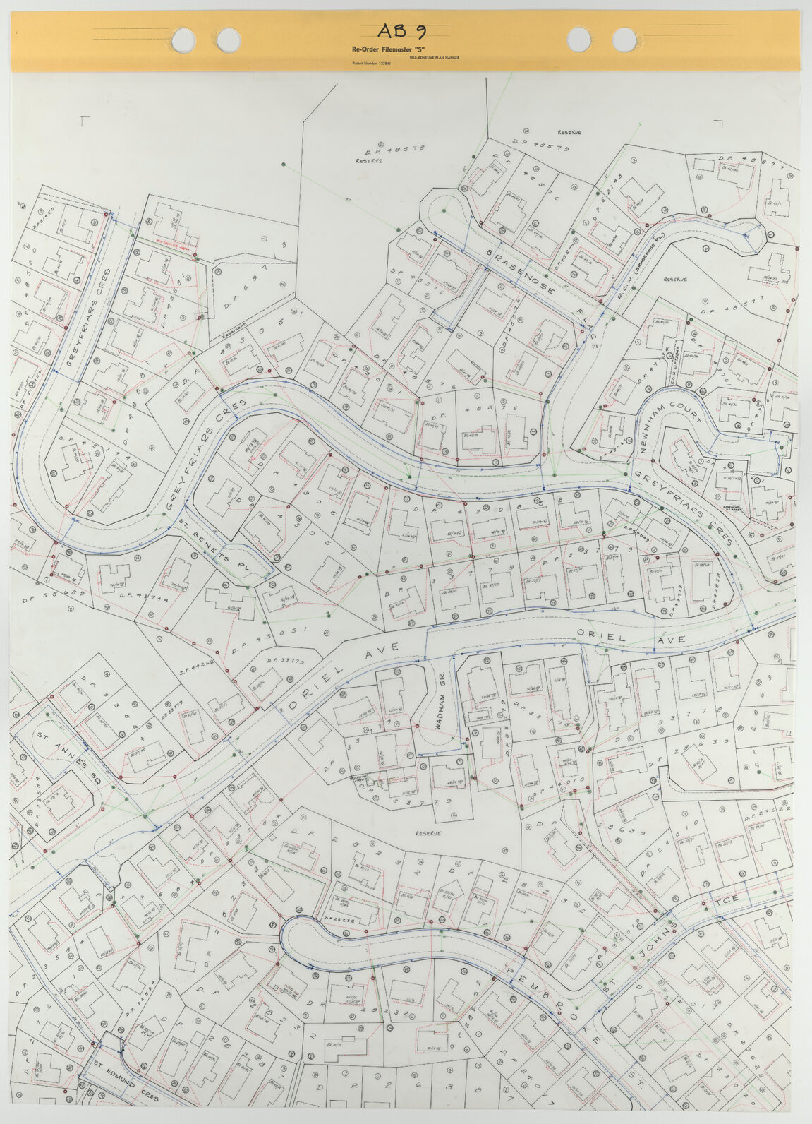 Tawa 1 to 500 Footprint map, Sheet AB9