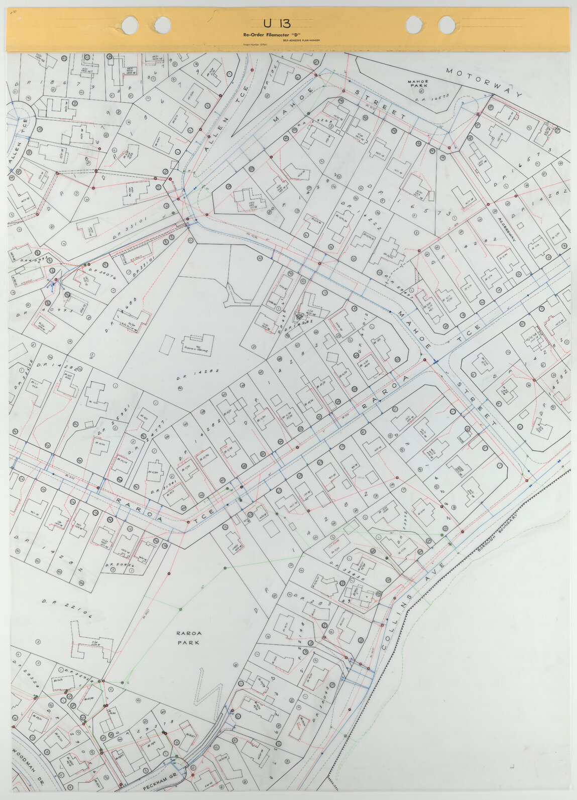 Tawa 1 to 500 Footprint map, Sheet U13