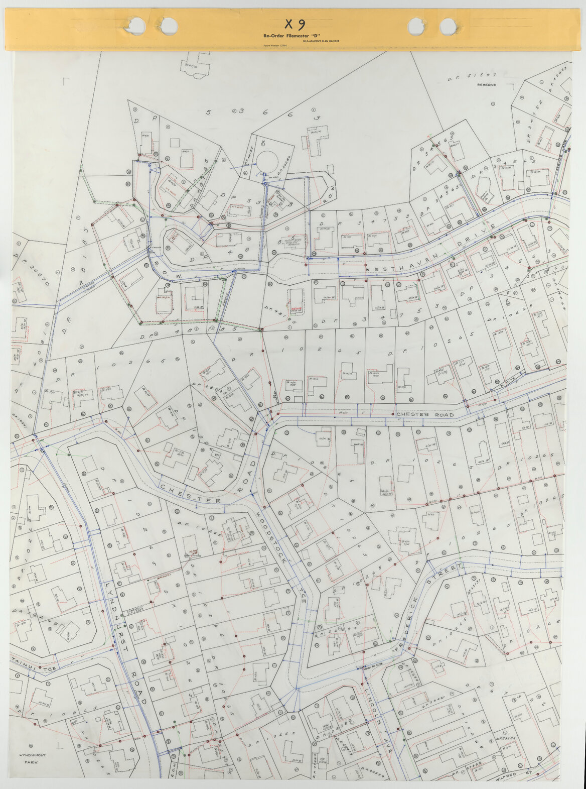 Tawa 1 to 500 Footprint map, Sheet X9