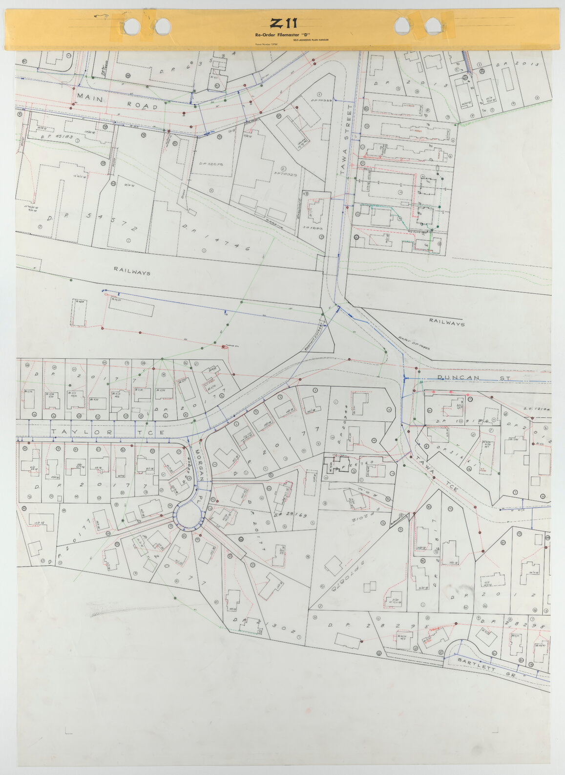 Tawa 1 to 500 Footprint map, Sheet Z11